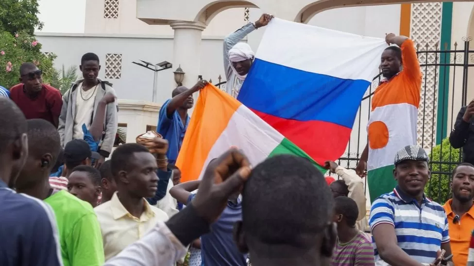 The image captures the aftermath of the Niger coup, raising concerns over stability in the troubled Sahel region. The sudden political turmoil adds to existing security challenges and the humanitarian crisis, necessitating regional and international responses for restoring stability and democracy. #NigerCoup #SahelRegion #PoliticalInstability #SecurityChallenges #HumanitarianCrisis #StabilityEfforts