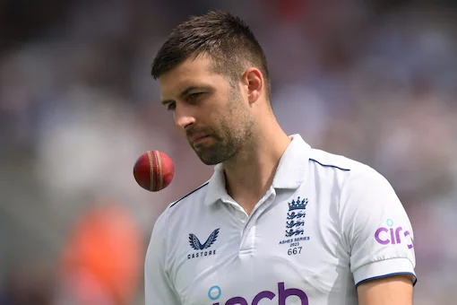 Mark Wood, England fast bowler, in action during a Test match