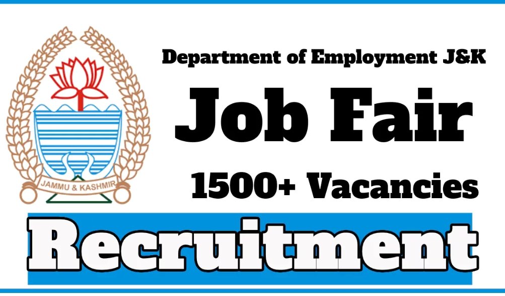 Job Fair in J&K 1500+ Posts,register now Direct link here