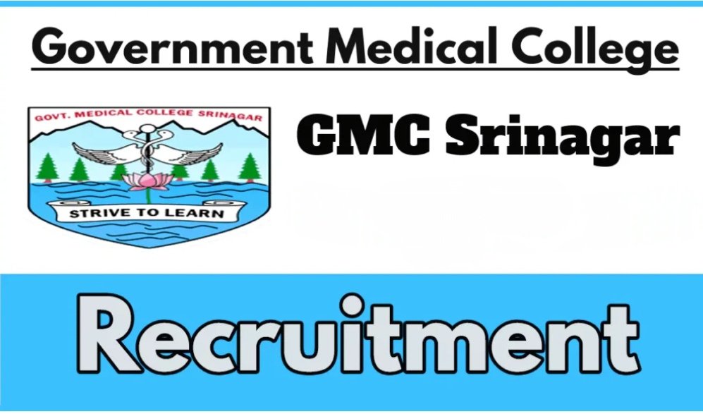 GMC Srinagar Recruitment 2024