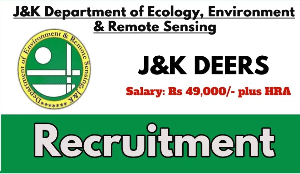 JKDEERS Recruitment 2024:Check eligibilty other details